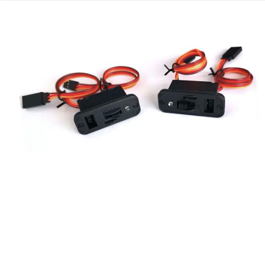 2 Pack JR Style Heavy Duty On/Off Switch with Bright LED and Charge Port RC Products