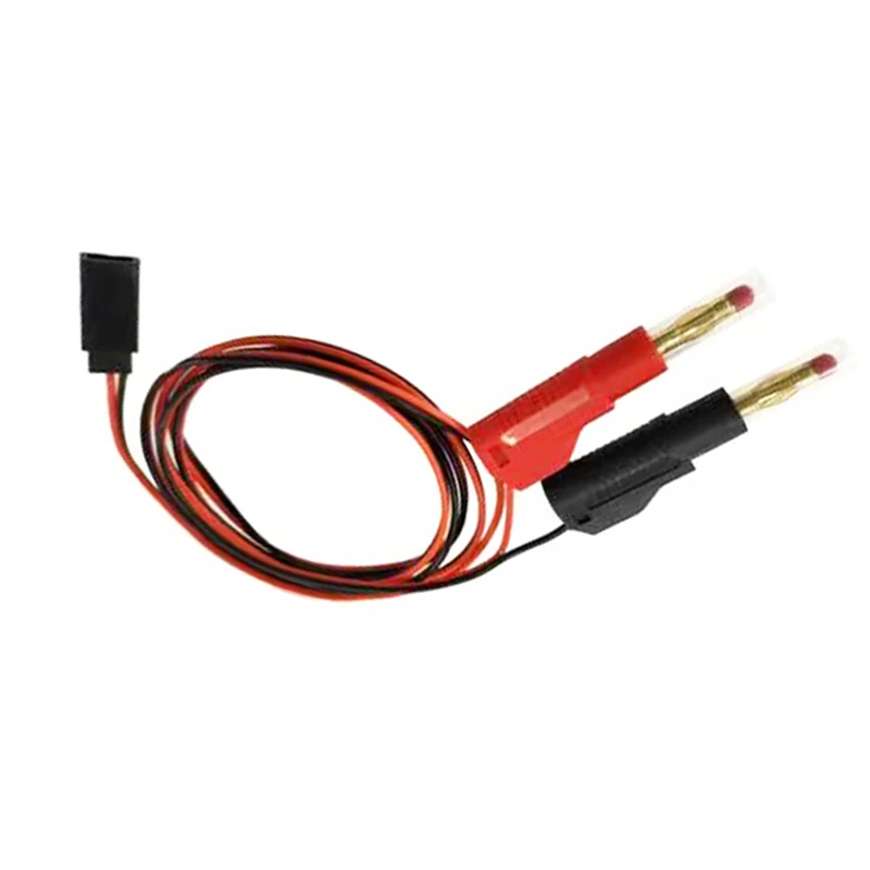 Futaba Female Plug RC  Charge Cable Wire Lead to 4.0mm Gold Plated Stackable Shielded Banana Plug Connector 22AWG 30cm